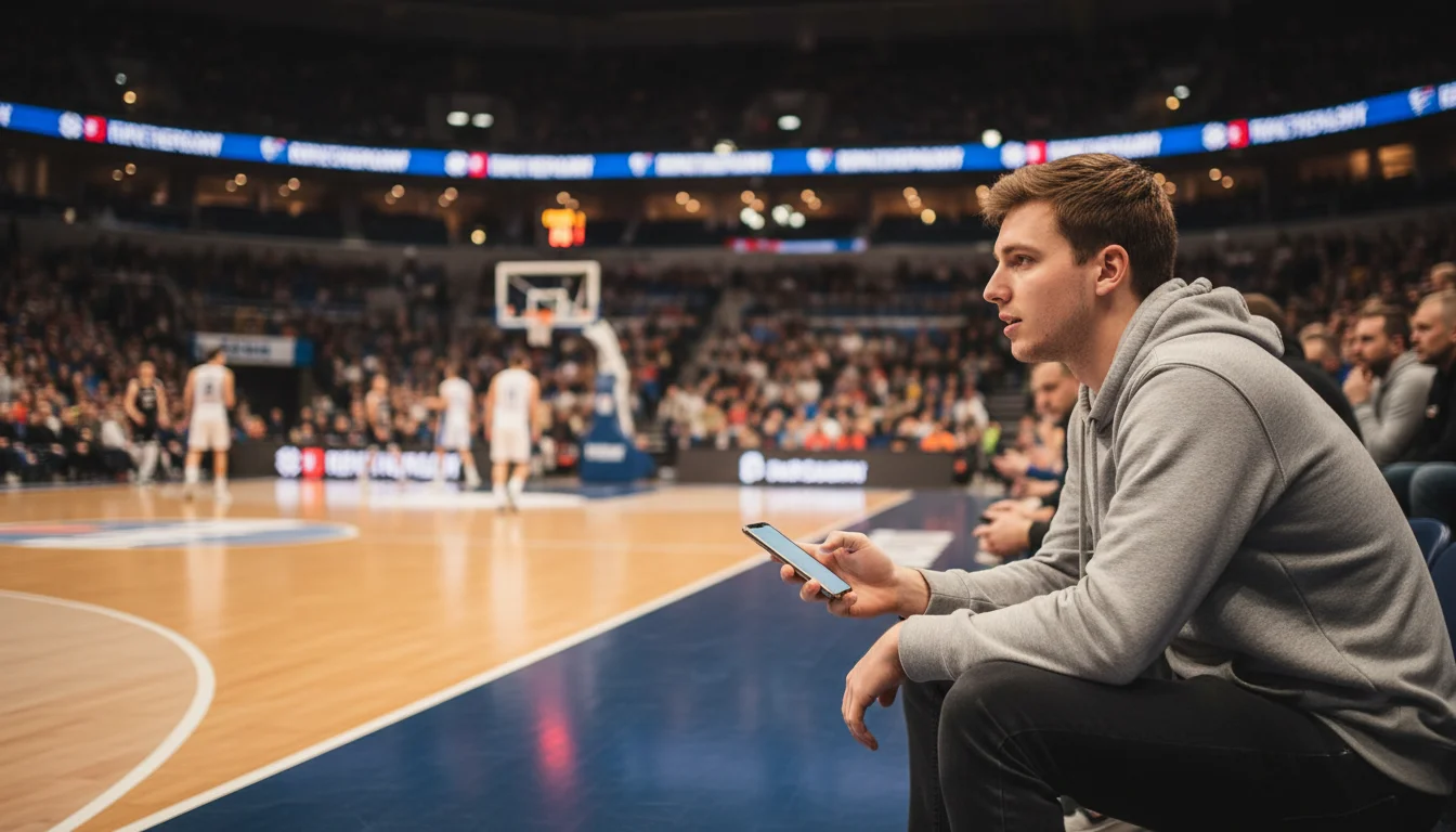 Basketball Wetten Anfänger – Zuschauer verfolgt ein Basketballspiel in der Halle