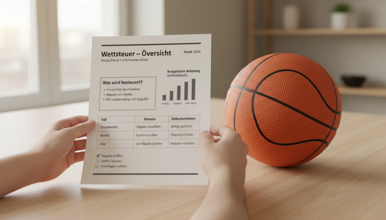 Wettsteuer Deutschland bei Sportwetten auf Basketball